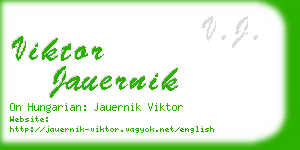 viktor jauernik business card